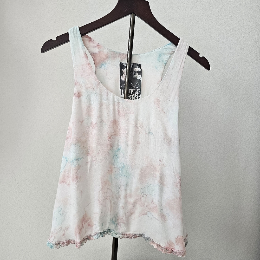Young Fabulous & Broke tie dye tank size s